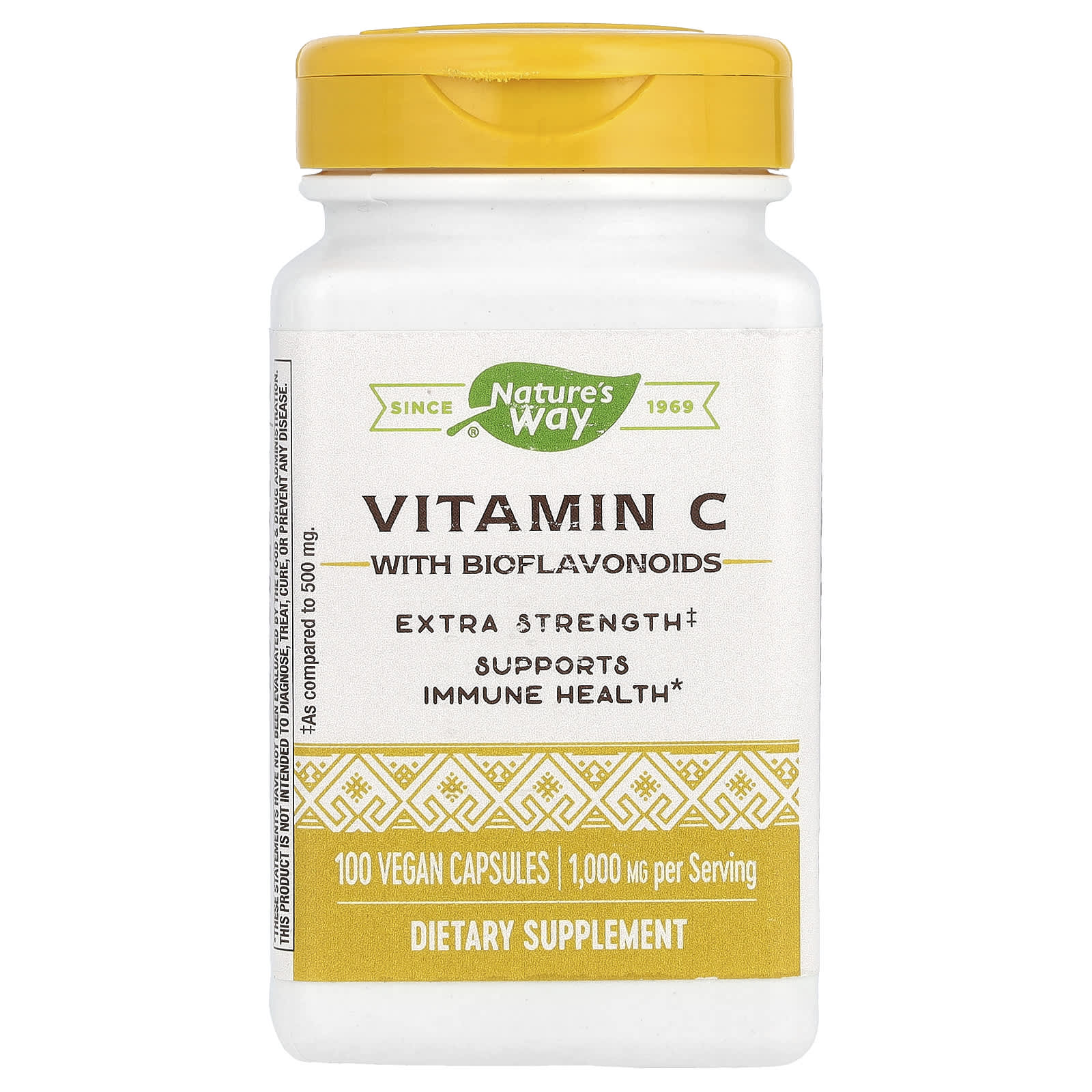 Nature’s Way, Vitamin C1000 Bioflavonoids, 100 Vegetarian Capsules UPC 033674154649 | Hilife Vitamins