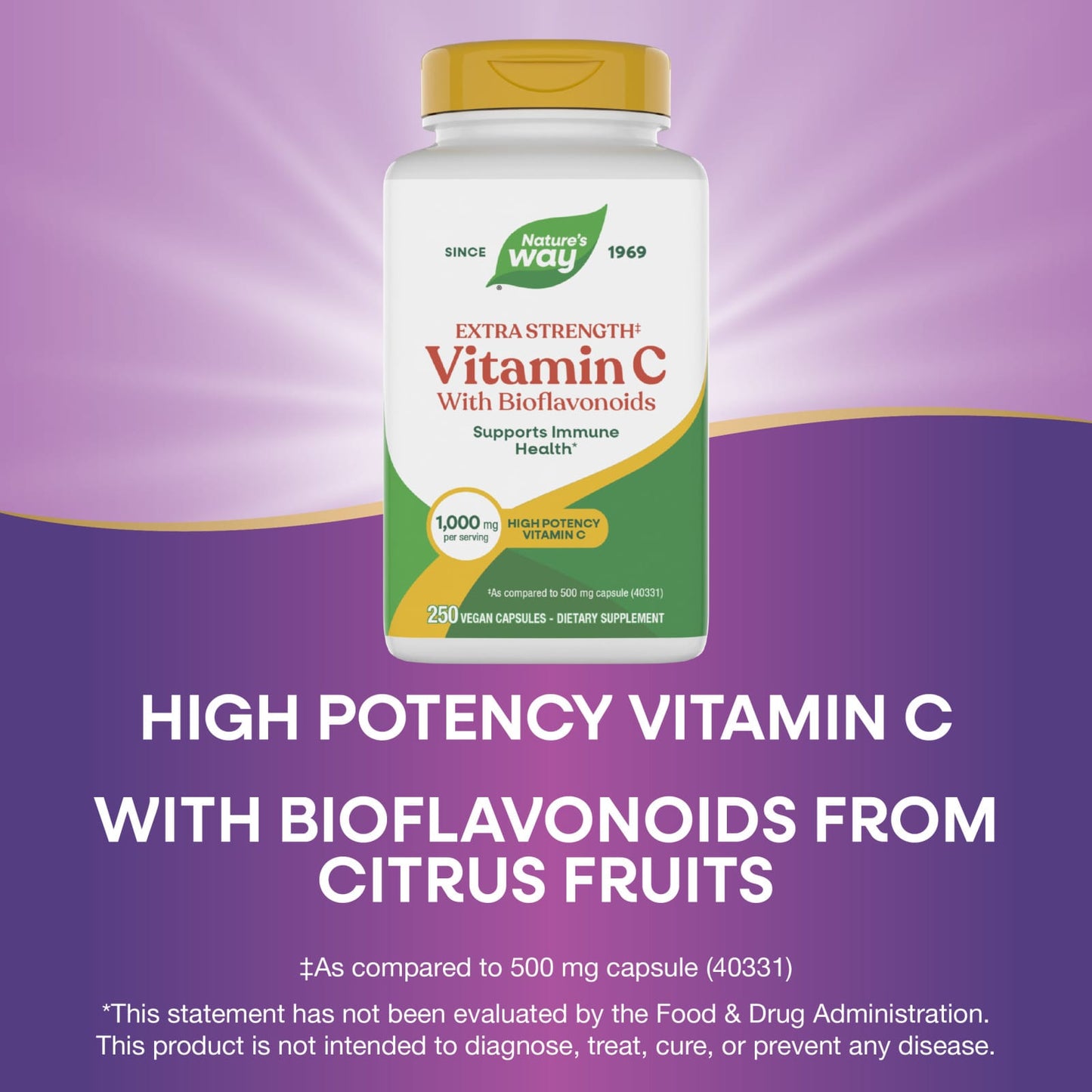 Nature’s Way, Vitamin C 1000-Bioflavonoids, 250 Vegetarian Capsules UPC 033674154656 | Hilife Vitamins