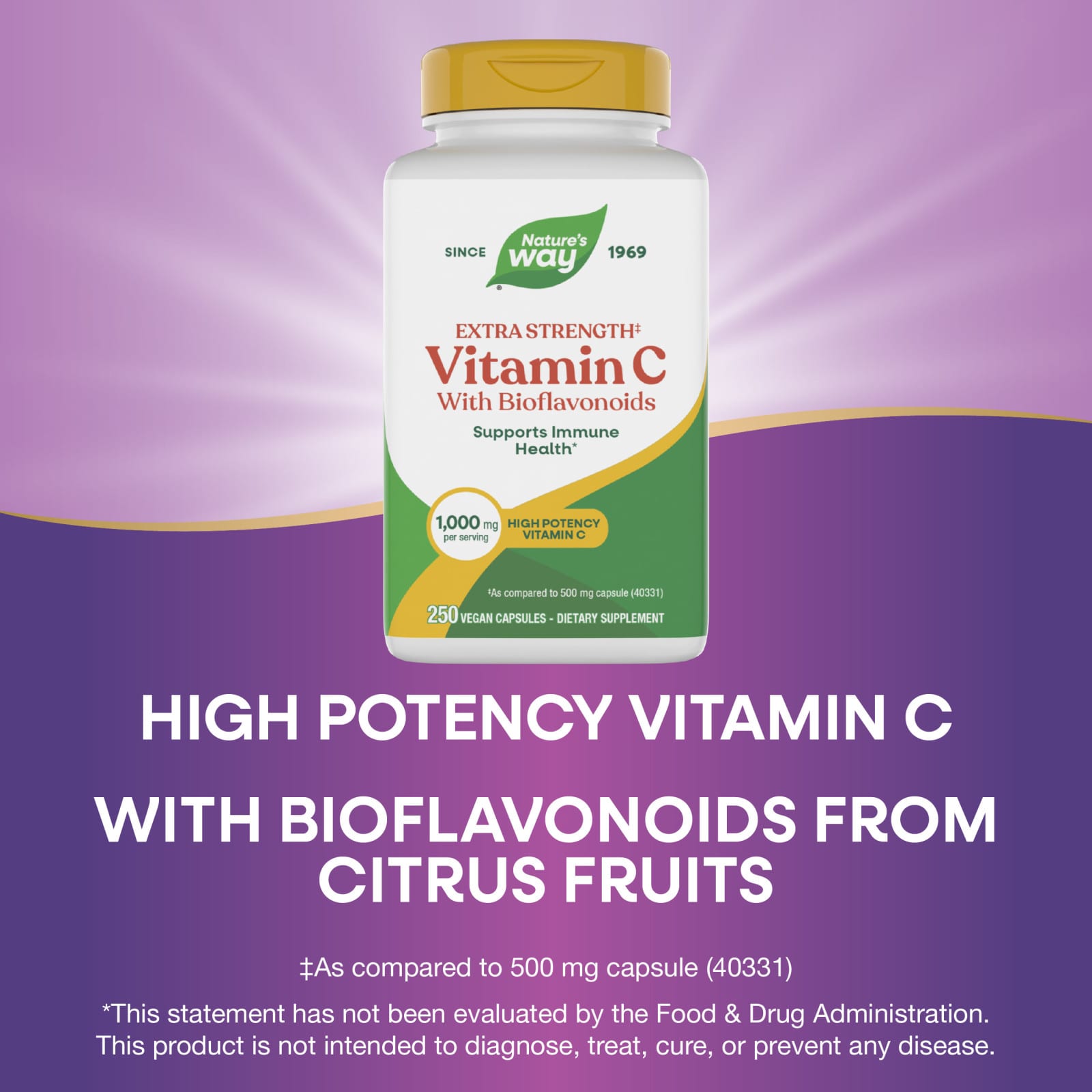 Nature’s Way, Vitamin C 1000-Bioflavonoids, 250 Vegetarian Capsules UPC 033674154656 | Hilife Vitamins