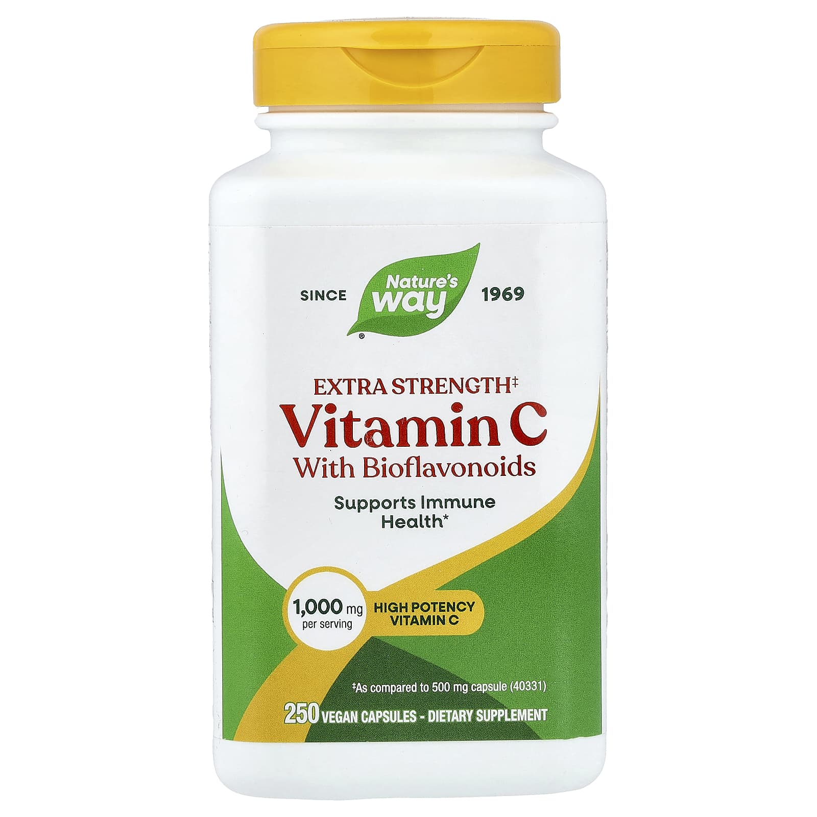 Nature’s Way, Vitamin C 1000-Bioflavonoids, 250 Vegetarian Capsules UPC 033674154656 | Hilife Vitamins