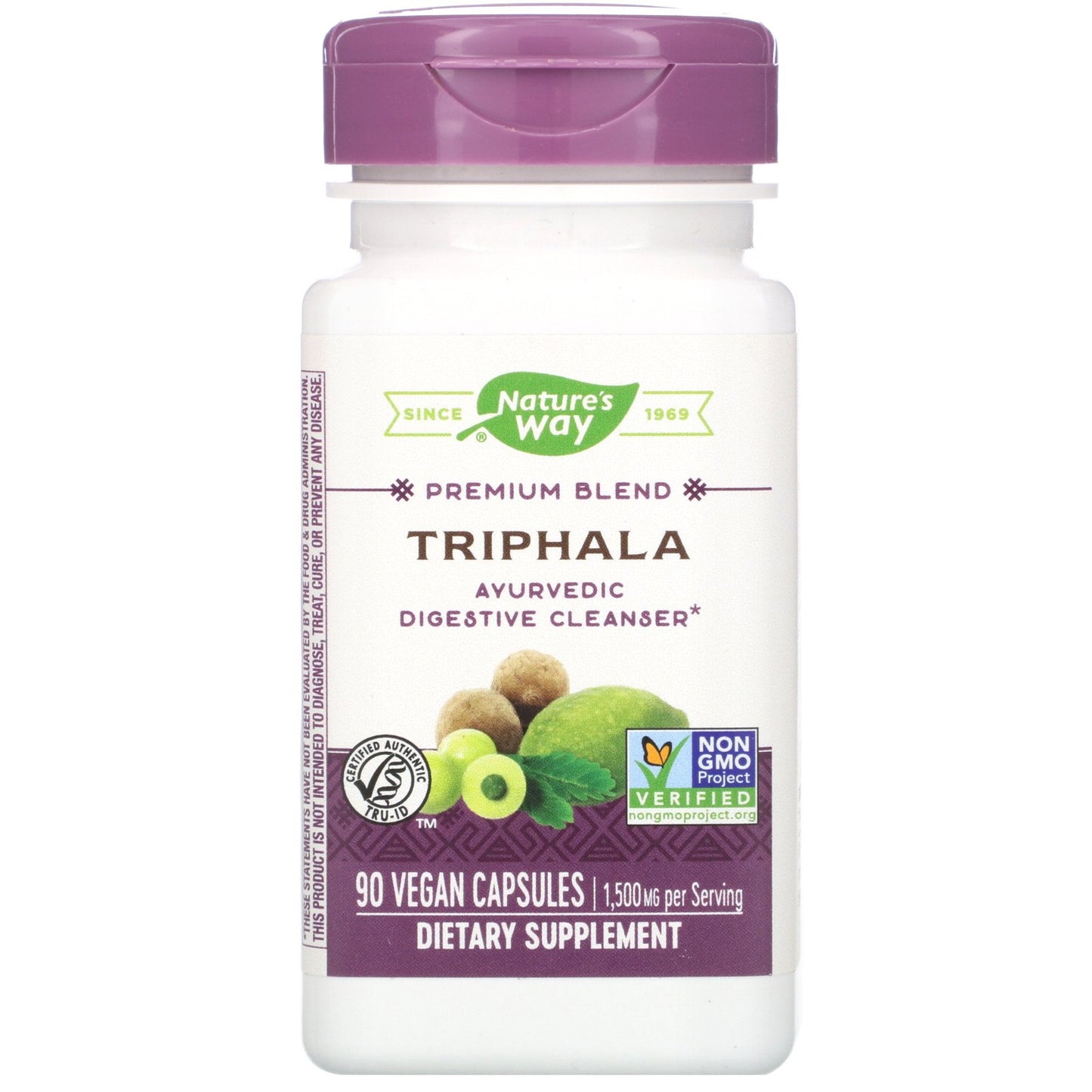 Nature’s Way, Triphala Standardized, 90 Vegetarian Capsules UPC 033674154908 | HiLife Vitamins