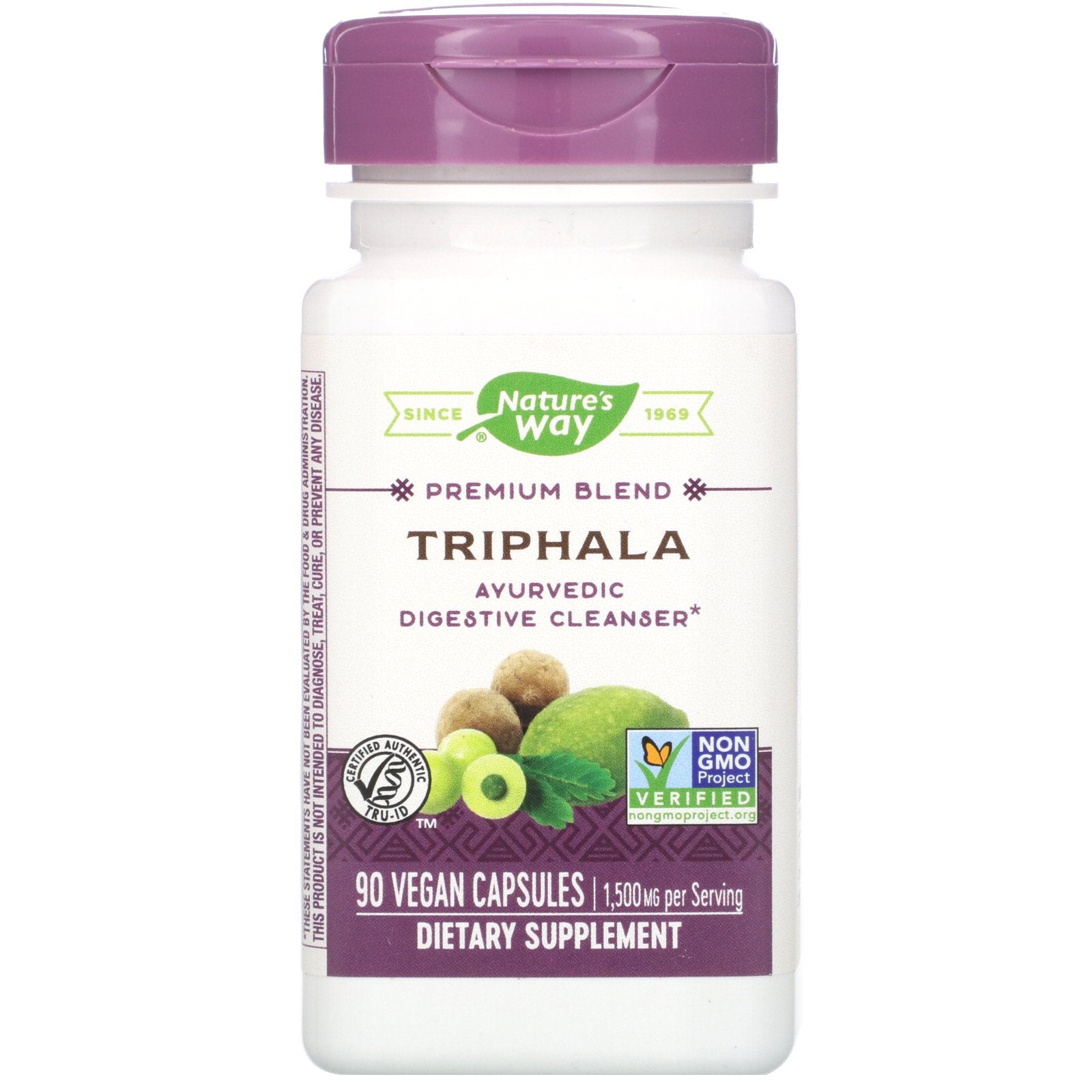 Nature’s Way, Triphala Standardized, 90 Vegetarian Capsules UPC 033674154908 | HiLife Vitamins