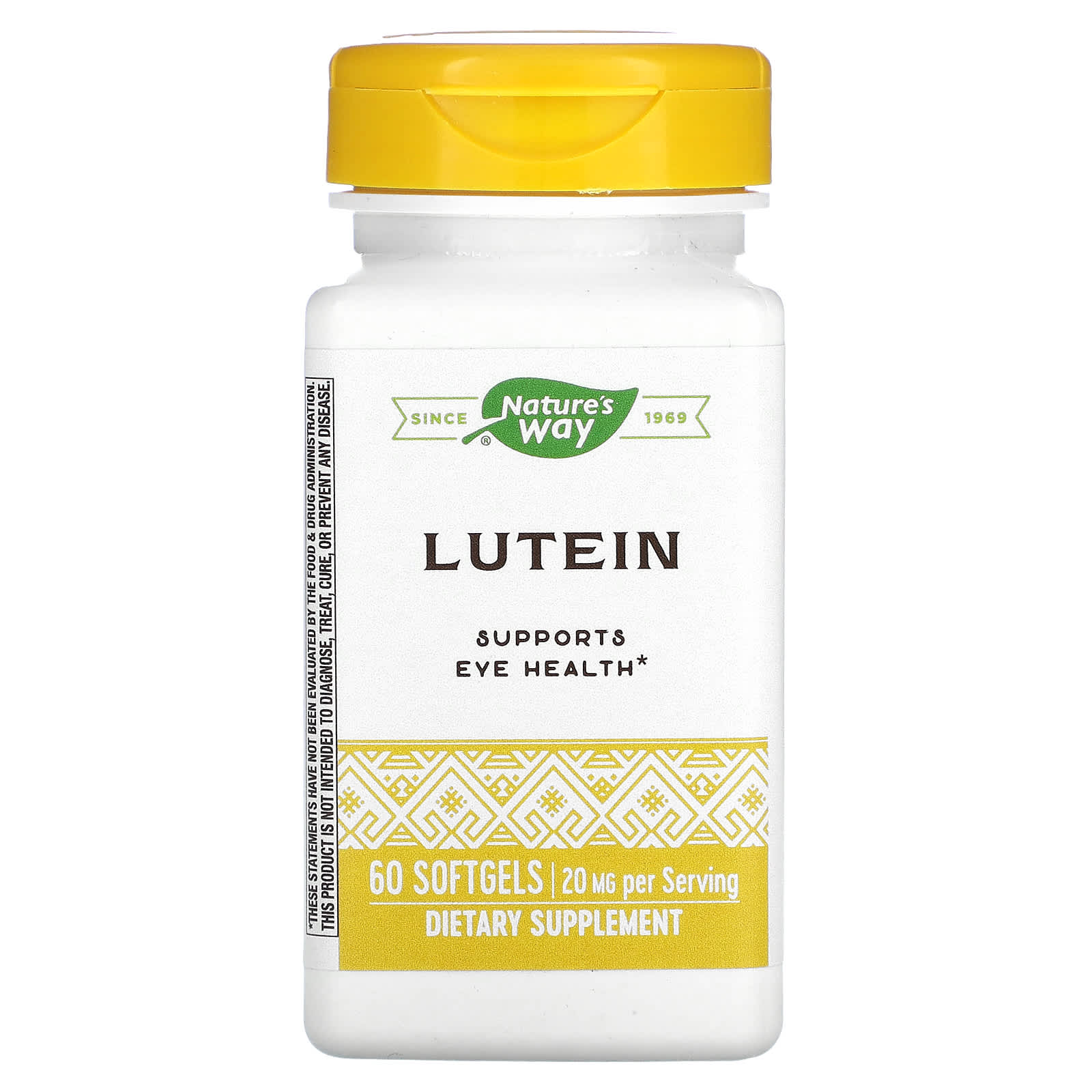Nature’s Way, Lutein, 60 Softgels UPC 033674154915 | Hilife Vitamins