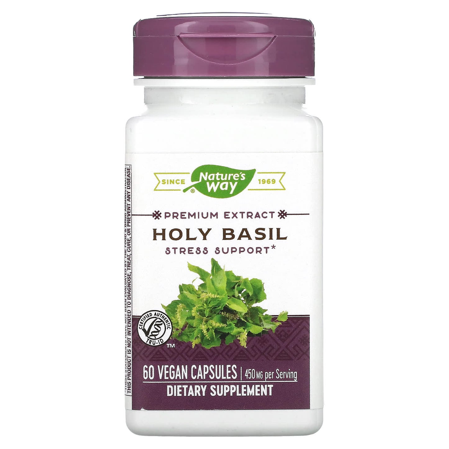 Nature’s Way, Holy Basil, 60 Vegetarian Capsules - 033674154939 | Hilife Vitamins