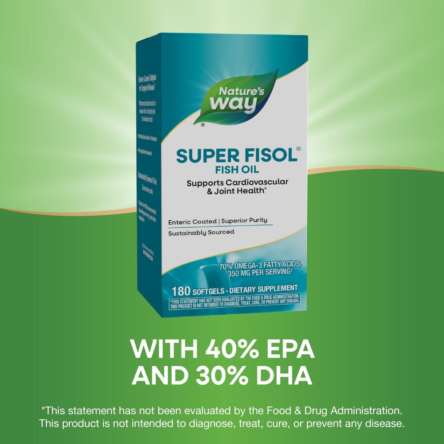 Nature’s Way, Super Fisol Fish Oil, 180 Softgels UPC 033674155189 | Hilife Vitamins