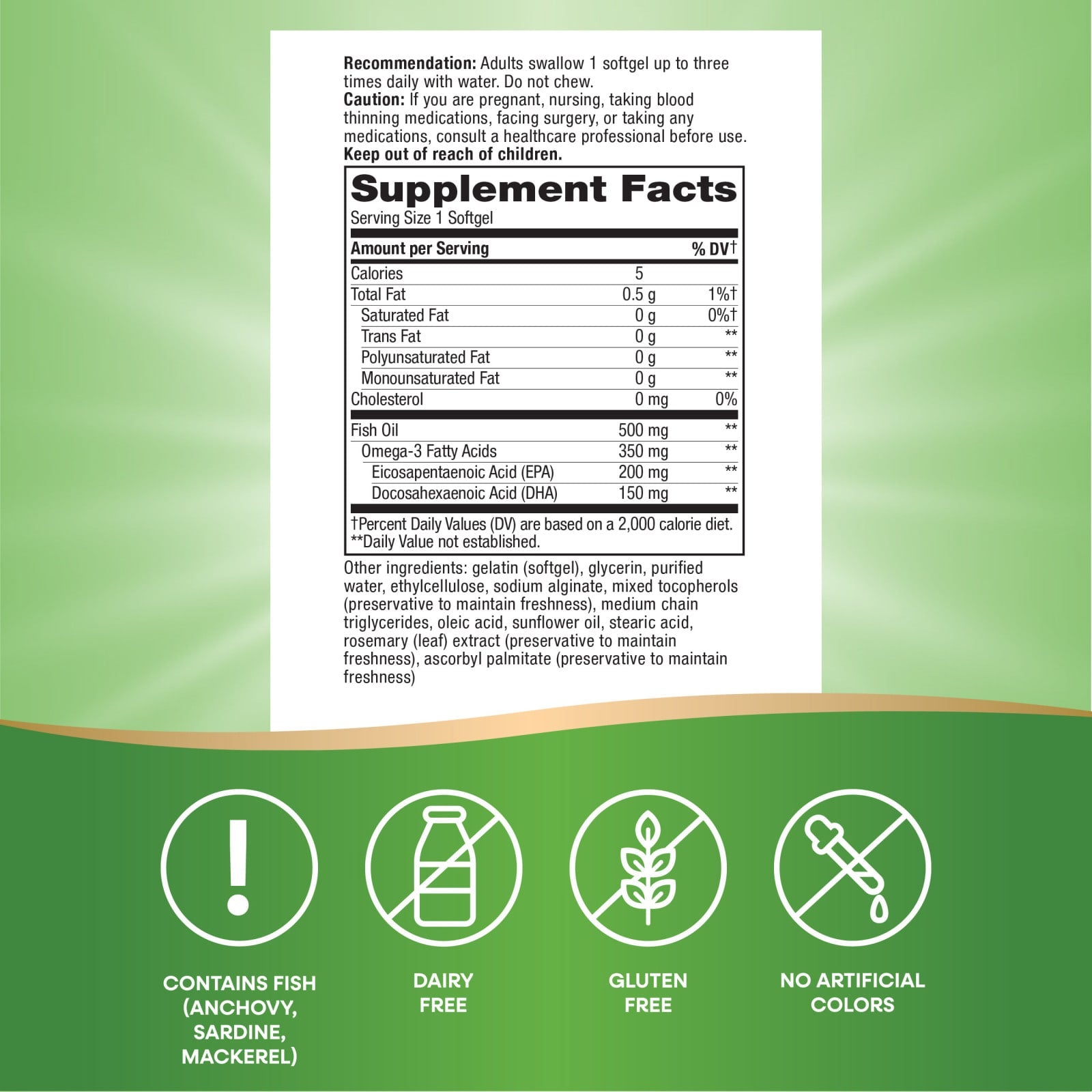 Nature’s Way, Super Fisol Fish Oil, 180 Softgels UPC 033674155189 | Hilife Vitamins