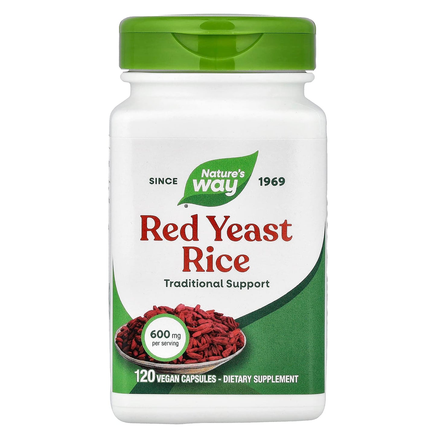 Nature’s Way, Red Yeast Rice, 600 mg, 120 Vegan Capsules UPC 033674155400 | Hilife Vitamins
