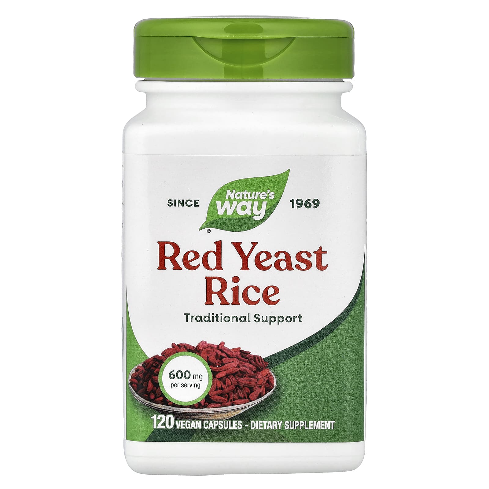 Nature’s Way, Red Yeast Rice, 600 mg, 120 Vegan Capsules UPC 033674155400 | Hilife Vitamins