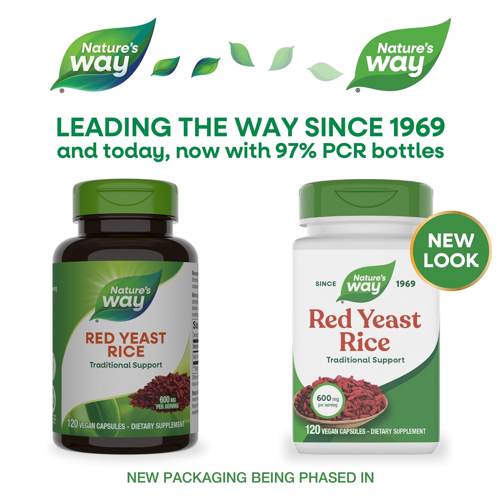 Nature’s Way, Red Yeast Rice, 600 mg, 120 Vegan Capsules UPC 033674155400 | Hilife Vitamins