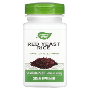 Nature’s Way, Red Yeast Rice, 600 mg, 120 Vegan Capsules - 033674155400 | Hilife Vitamins