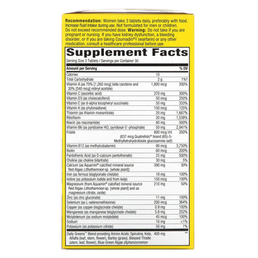 Nature’s Way, Alive! Max3 Potency, Women's Multivitamin, 90 Tablets UPC 033674155431 | Hilife Vitamins