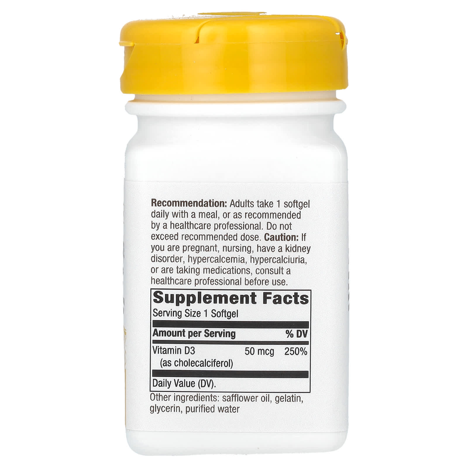 Nature’s Way, Vitamin D3 2000 IU, 120 Softgels UPC 033674155905 | Hilife Vitamins