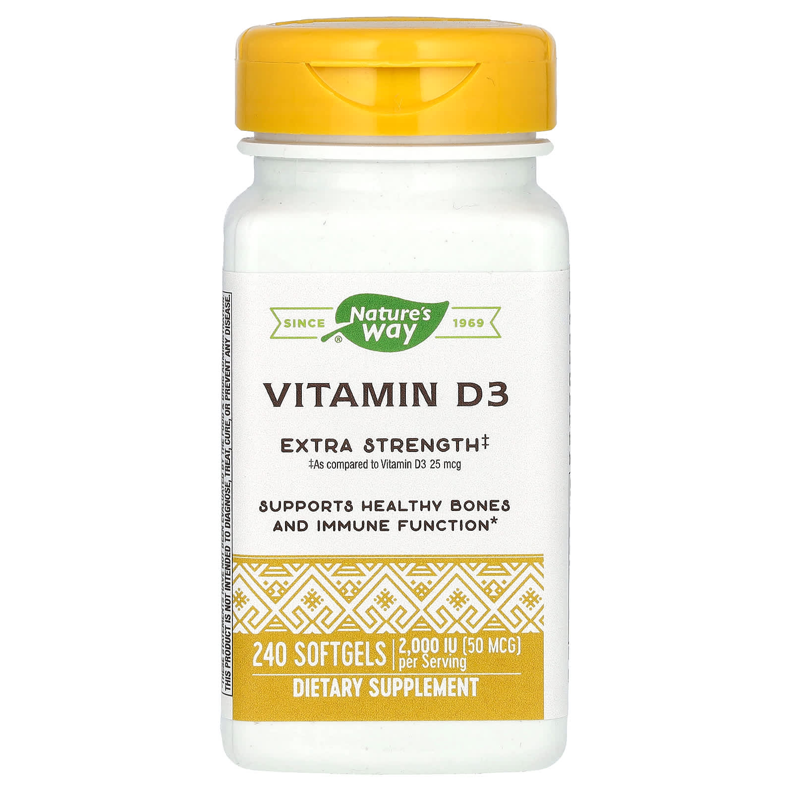 Nature’s Way, D3 2000 IU, 240 Softgels UPC 033674156049 | Hilife Vitamins