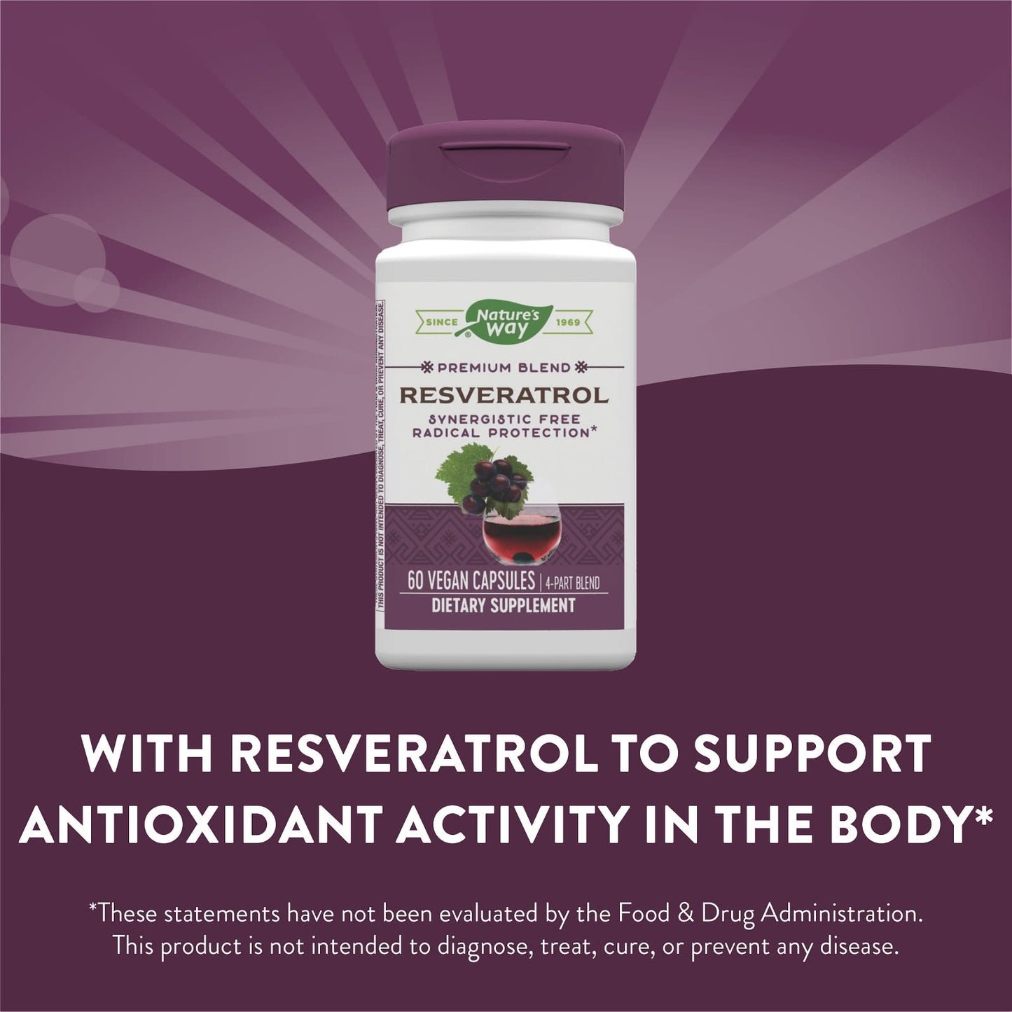 Nature’s Way, Resveratrol, 60 Vegetarian Capsules UPC 033674156117 | Hilife Vitamins