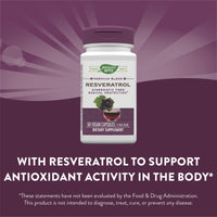 Nature’s Way, Resveratrol, 60 Vegetarian Capsules UPC 033674156117 | Hilife Vitamins