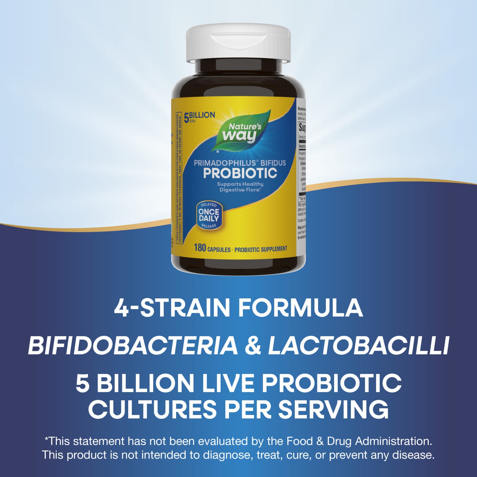 Nature’s Way, Primadophilus Bifidus, 180 Vegetarian Capsules UPC 033674156513 | Hilife Vitamins