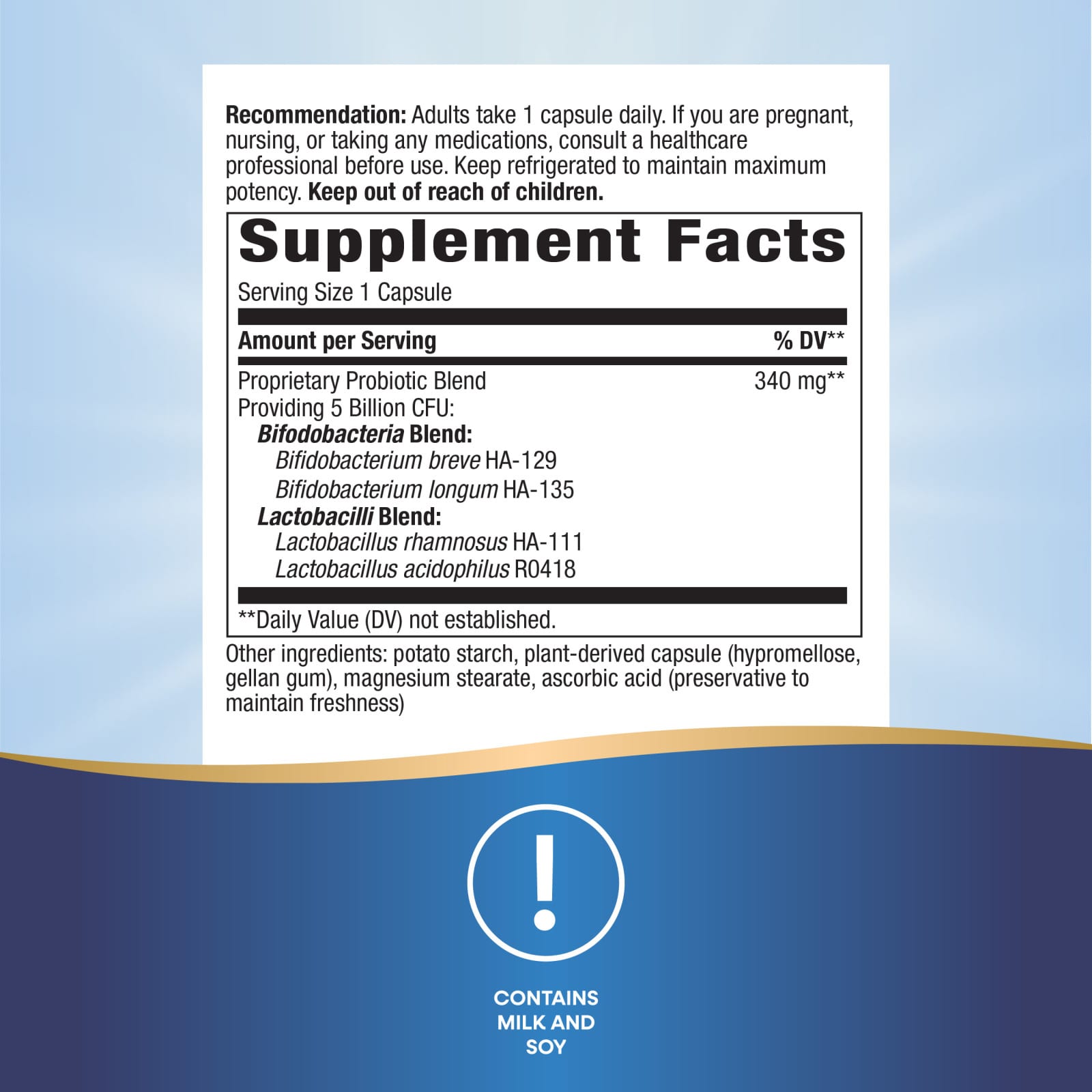 Nature’s Way, Primadophilus Bifidus, 180 Vegetarian Capsules UPC 033674156513 | Hilife Vitamins