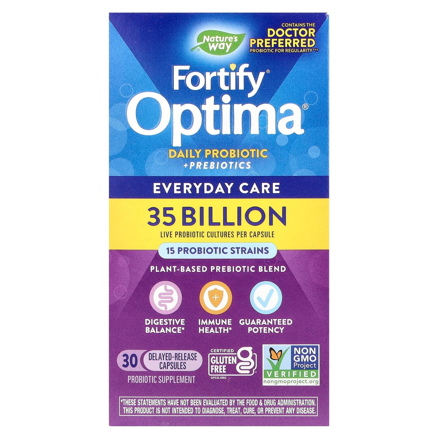 Nature’s Way, Primadophilus Optima, 30 Vegetarian Capsules UPC 033674156520 | Hilife Vitamins