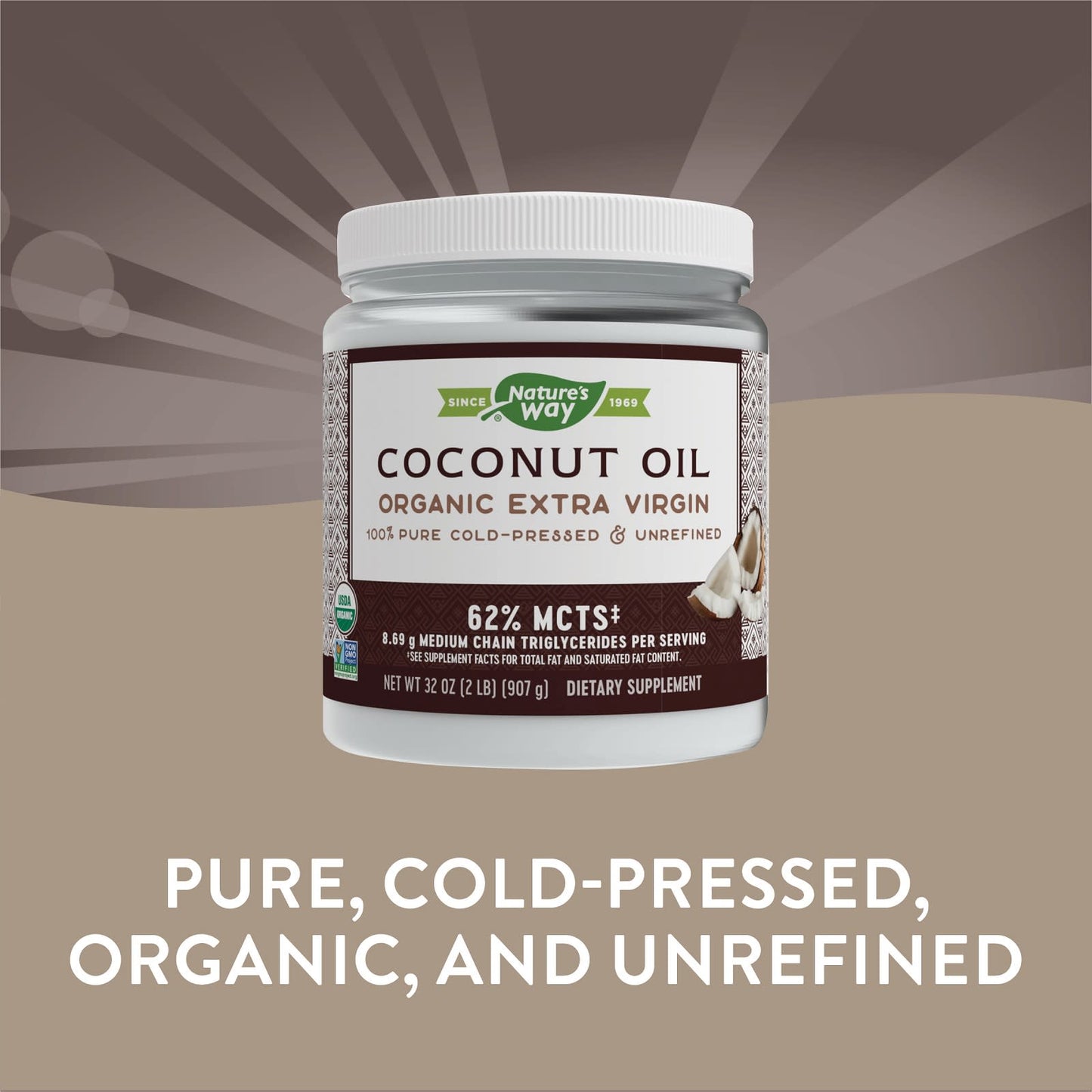 Nature’s Way, Organic Coconut Oil, 32 Oz UPC 033674156599 | Hilife Vitamins