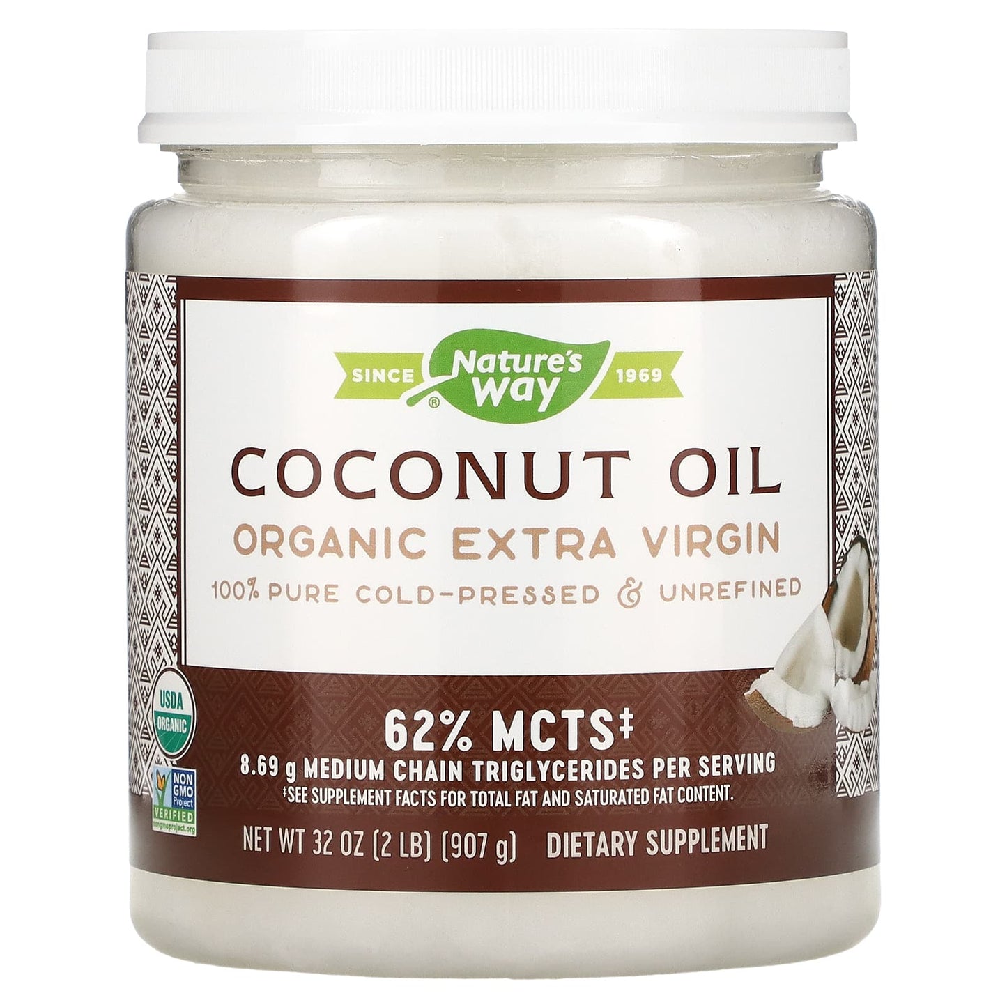 Nature’s Way, Organic Coconut Oil, 32 Oz UPC 033674156599 | Hilife Vitamins