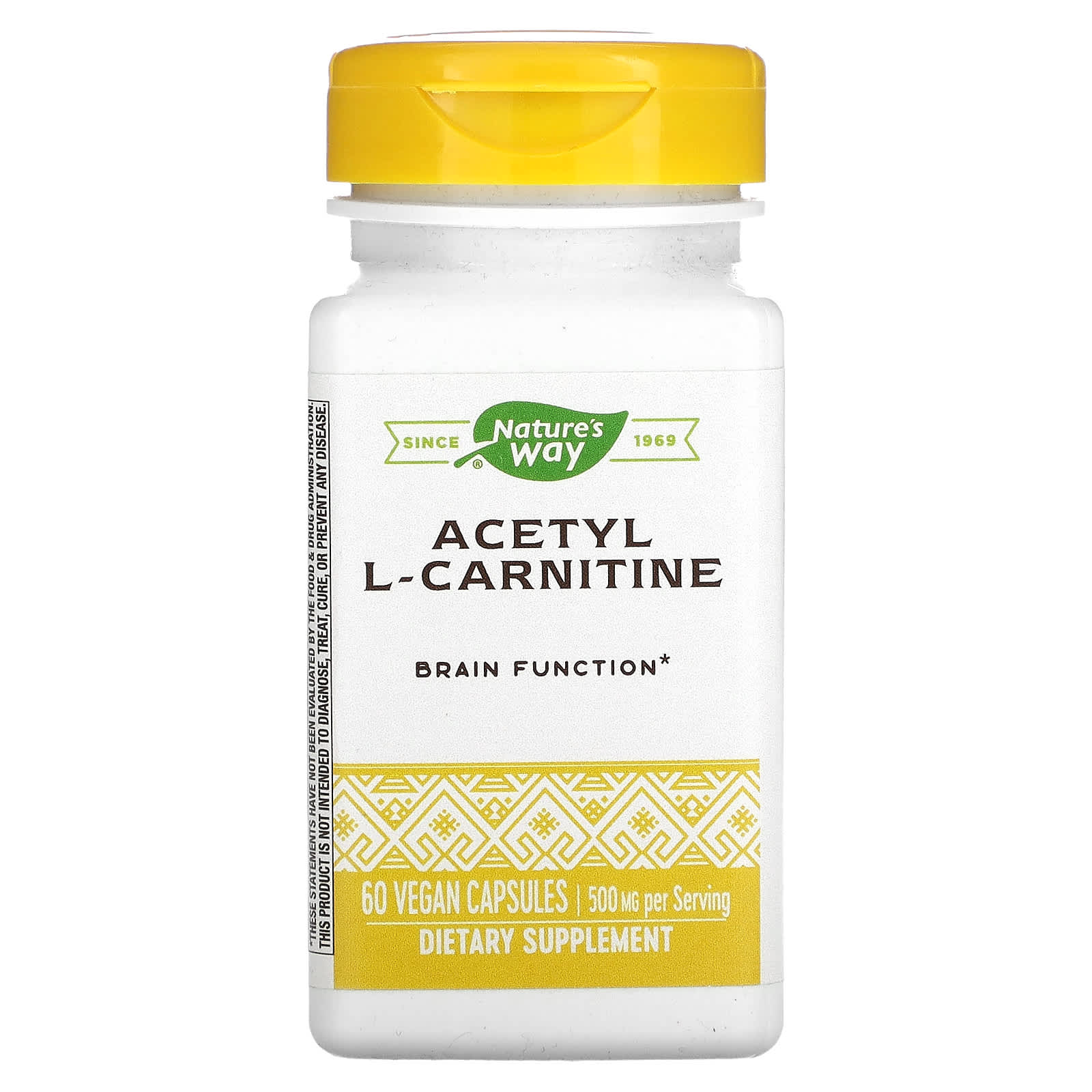 Nature’s Way, Acetyl L-Carnitine, 60 Vegetarian Capsules UPC 033674156636 | HiLife Vitamins