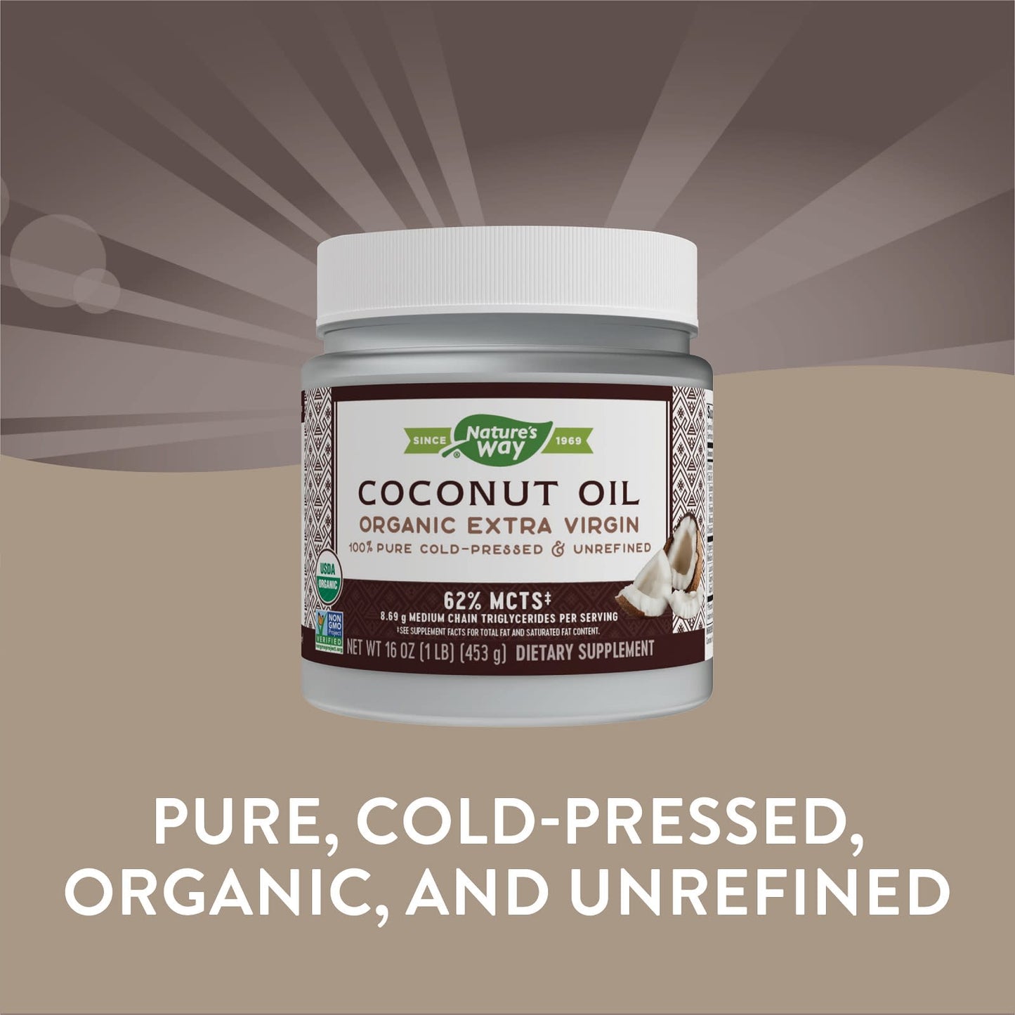 Nature’s Way, Organic Coconut Oil, Extra Virgin, 16 Oz UPC 033674156735 | Hilife Vitamins