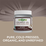 Nature’s Way, Organic Coconut Oil, Extra Virgin, 16 Oz - [product_sku] | HiLife Vitamins