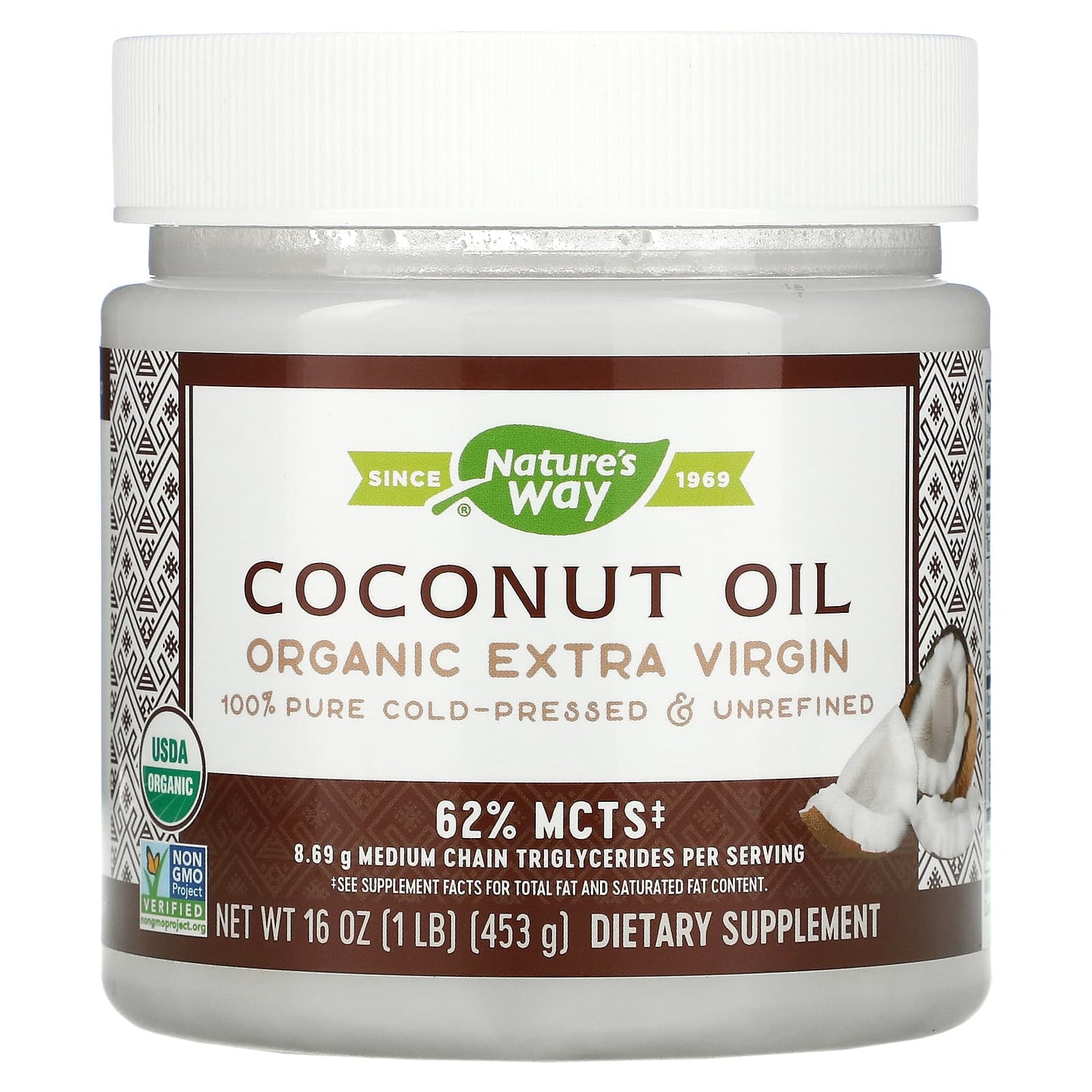 Nature’s Way, Organic Coconut Oil, Extra Virgin, 16 Oz UPC 033674156735 | Hilife Vitamins