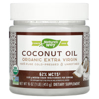 Nature’s Way, Organic Coconut Oil, Extra Virgin, 16 Oz UPC 033674156735 | Hilife Vitamins