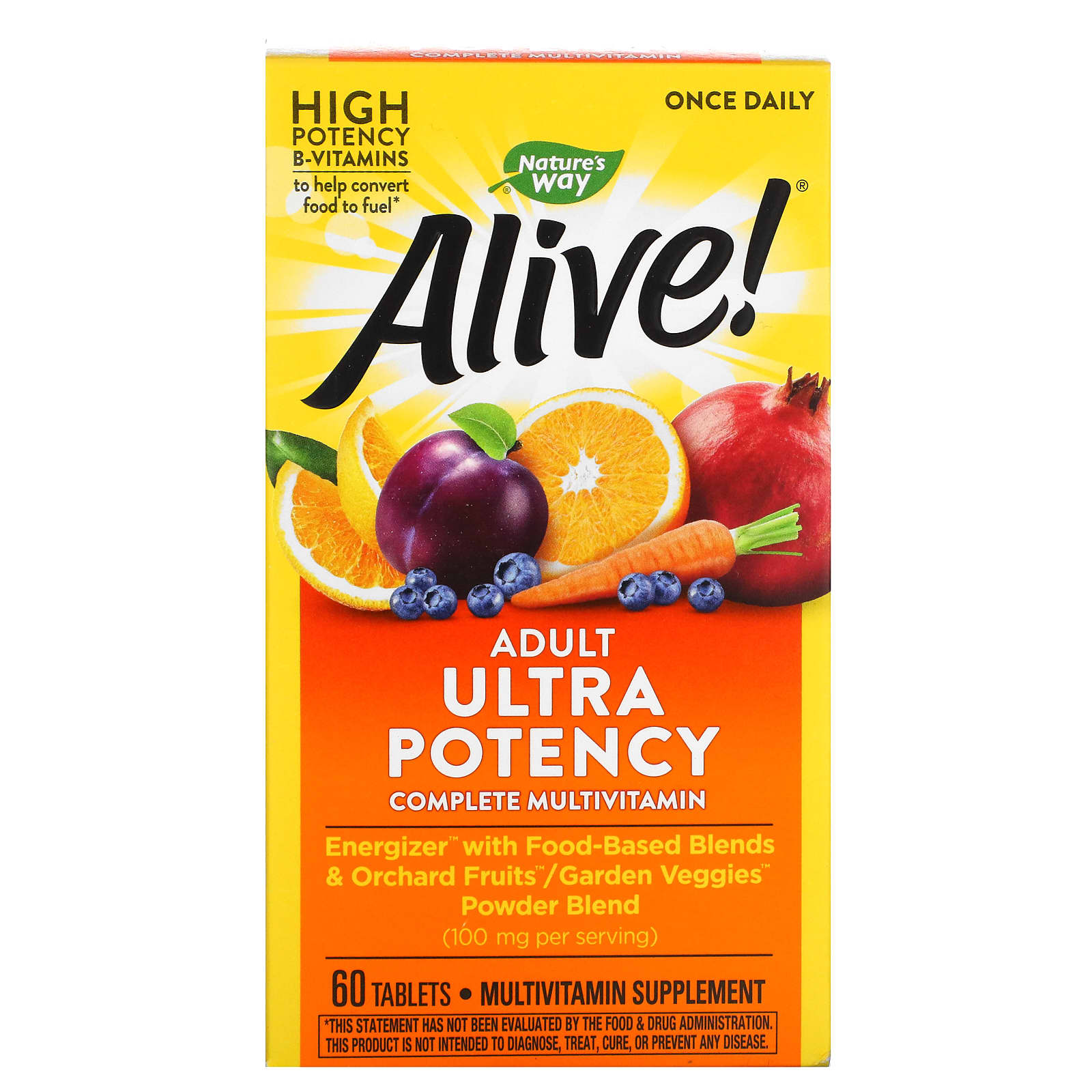 Nature’s Way, Alive! Once Daily, Multi-Vitamin, 60 Tablets UPC 033674156797 | Hilife Vitamins