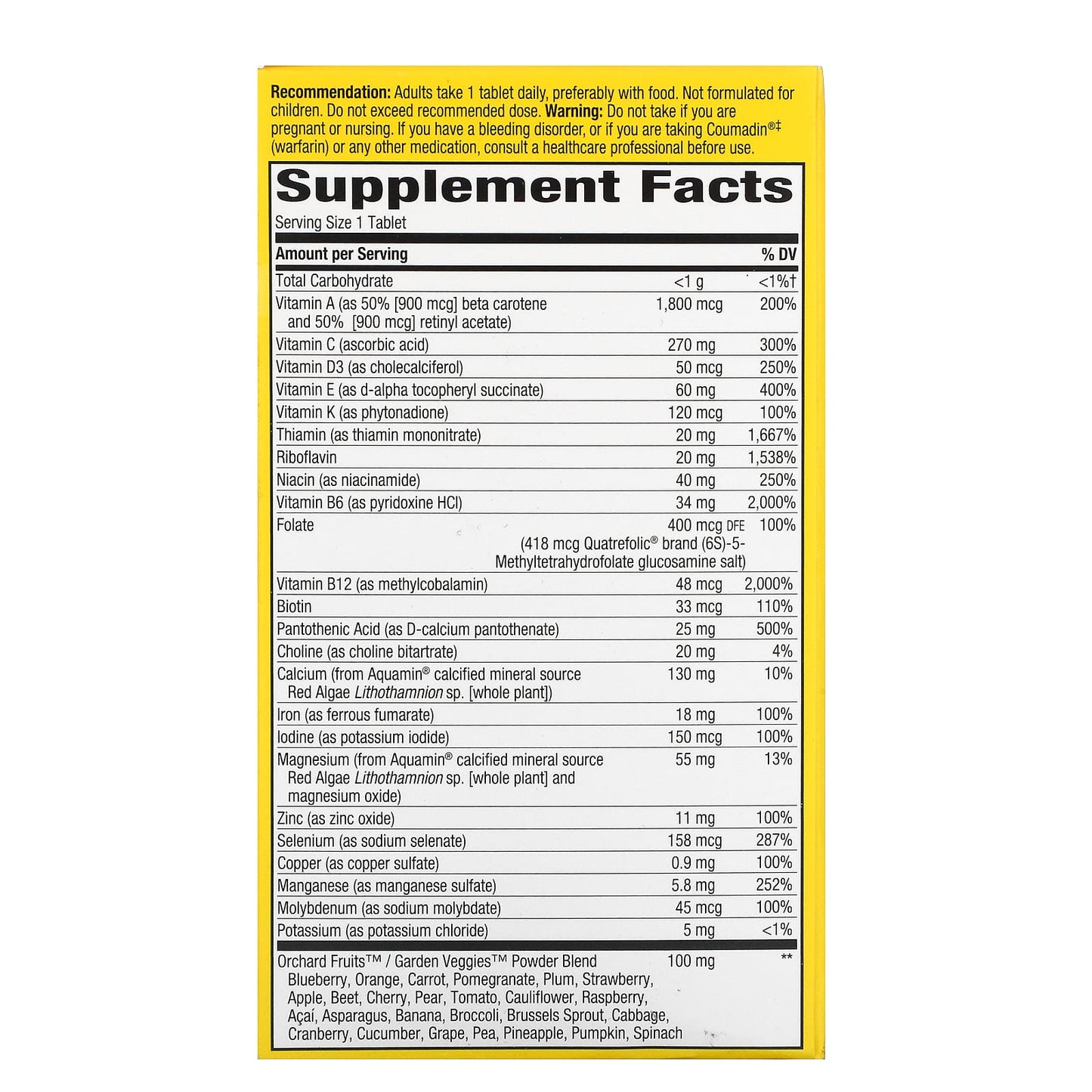Nature’s Way, Alive! Once Daily, Multi-Vitamin, 60 Tablets UPC 033674156797 | Hilife Vitamins
