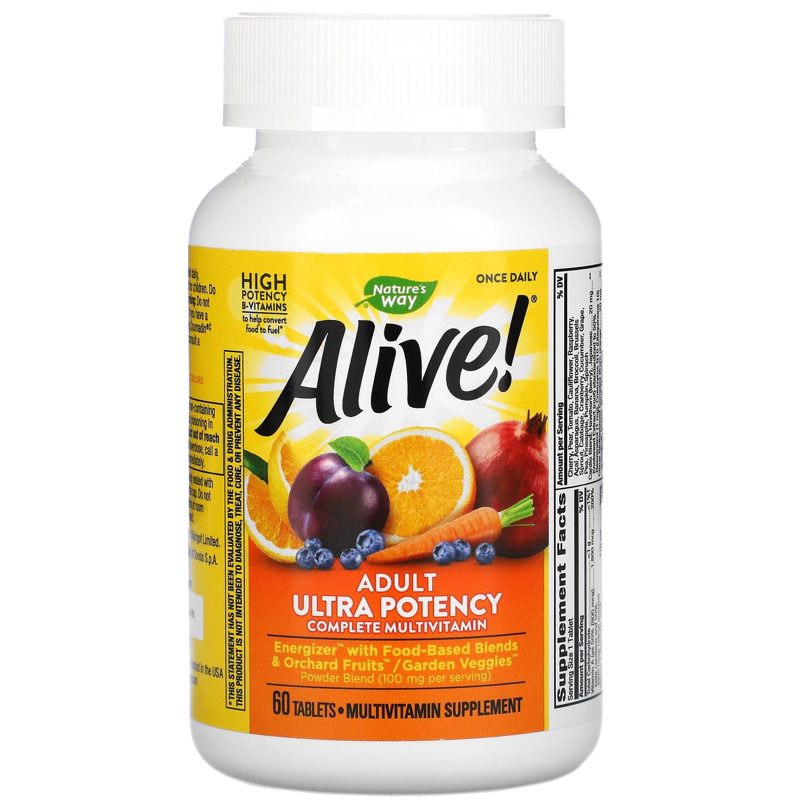 Nature’s Way, Alive! Once Daily, Multi-Vitamin, 60 Tablets UPC 033674156797 | Hilife Vitamins