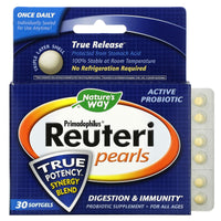 Nature’s Way, Primadophilus Reuteri Pearls, 30 Softgels UPC 033674157527 | Hilife Vitamins