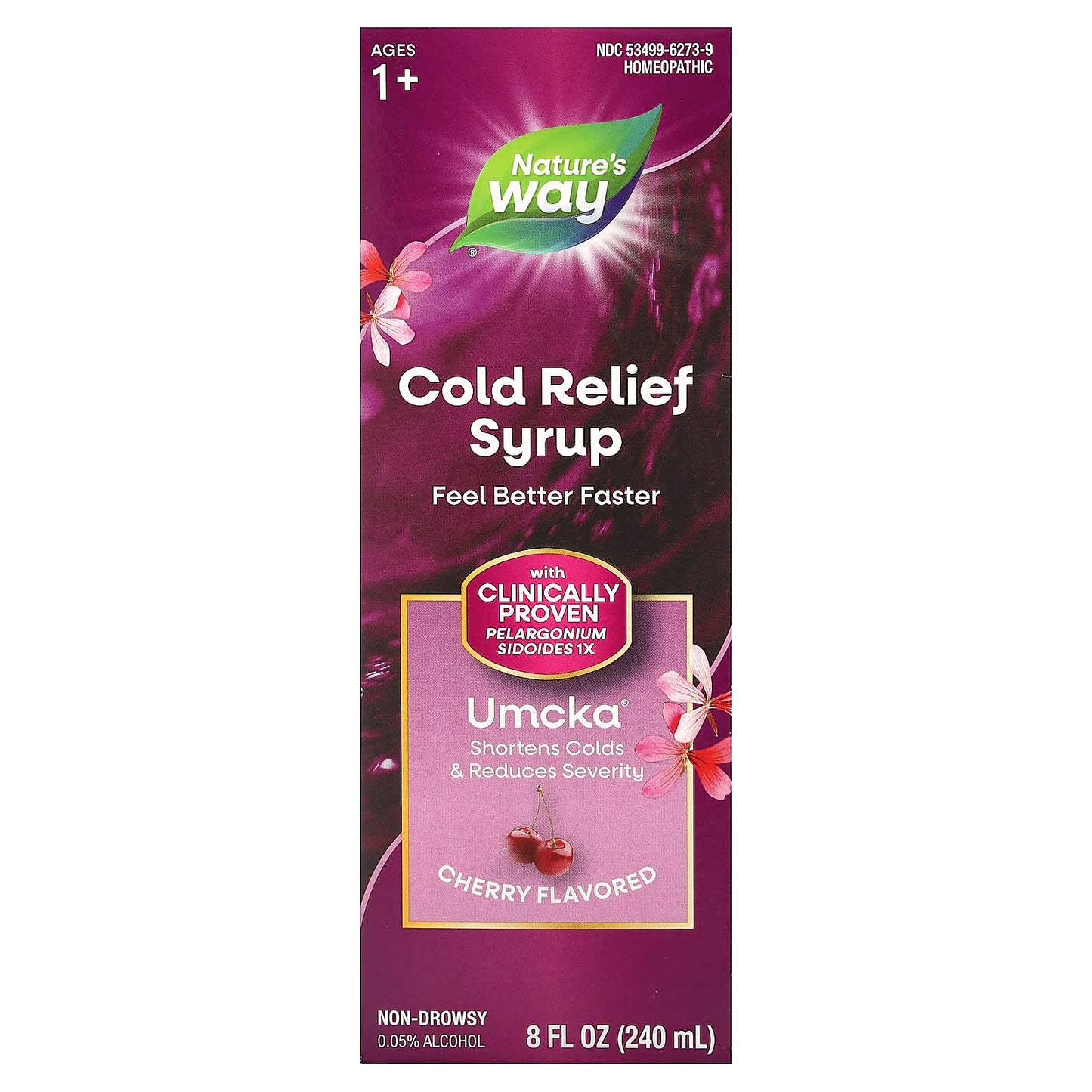 Nature’s Way, Umcka Coldcare Syrup Cherry, 8 Fl Oz UPC 033674157930 | Hilife Vitamins