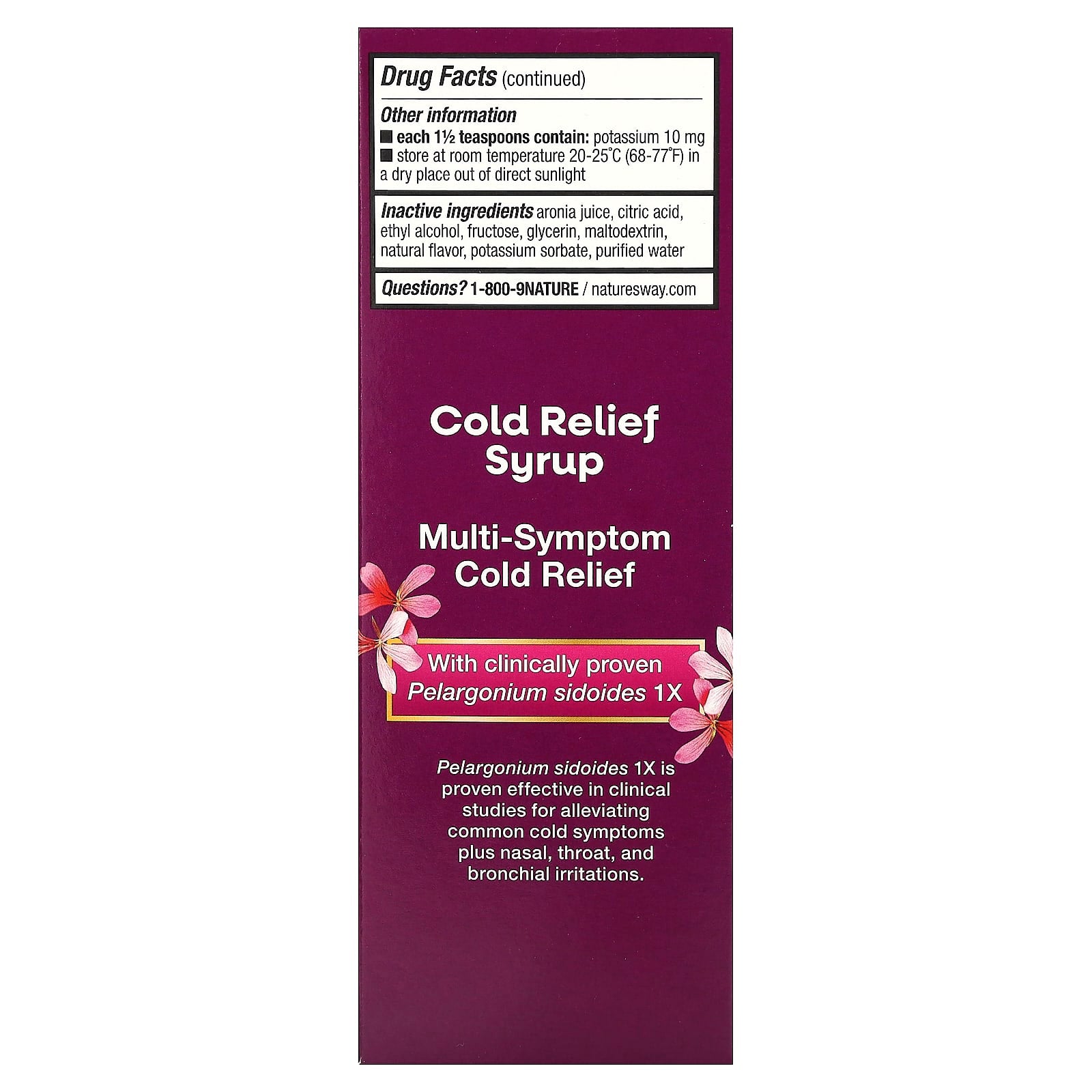 Nature’s Way, Umcka Coldcare Syrup Cherry, 8 Fl Oz UPC 033674157930 | Hilife Vitamins