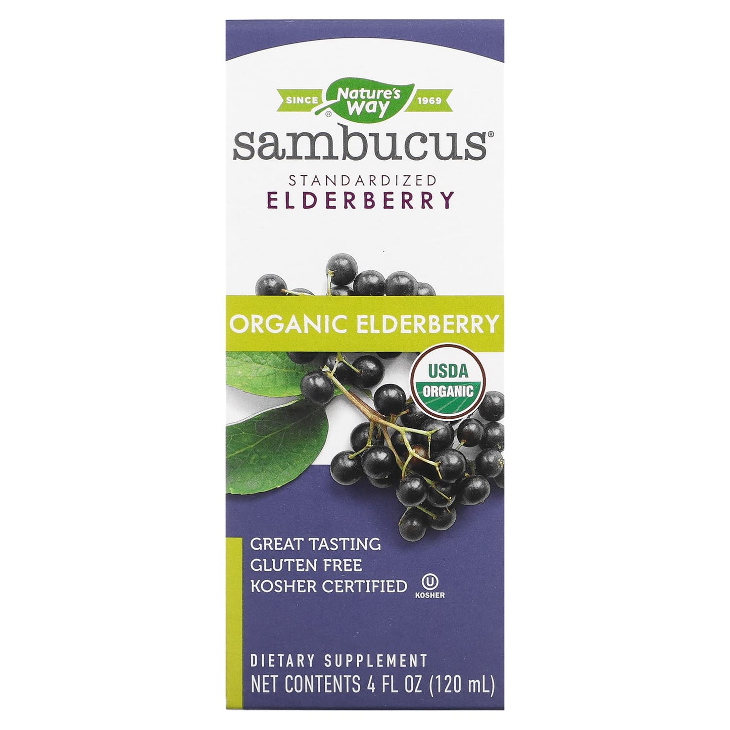 Nature’s Way, Sambucus Syrup Organic, 4 Oz UPC 033674157961 | Hilife Vitamins