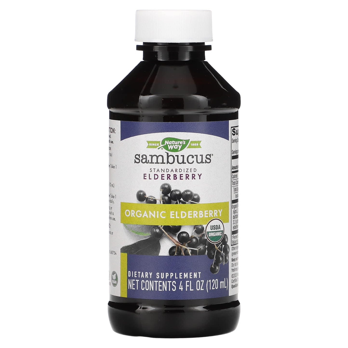 Nature’s Way, Sambucus Syrup Organic, 4 Oz UPC 033674157961 | Hilife Vitamins