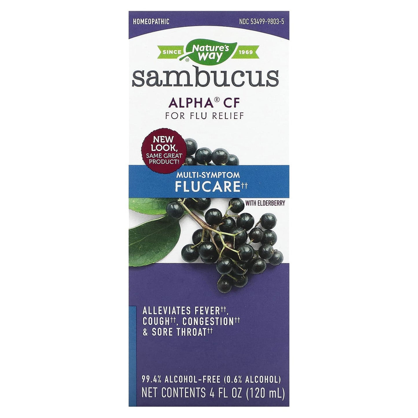 Nature’s Way, Sambucus Flucare Syrup, 4 Oz UPC 033674158036 | Hilife Vitamins