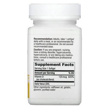 Nature’s Way, Vitamin D 5000 IU, 240 Softgels UPC 033674158364 | Hilife Vitamins
