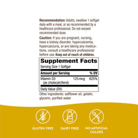 Nature’s Way, Vitamin D 5000 IU, 240 Softgels UPC 033674158364 | Hilife Vitamins