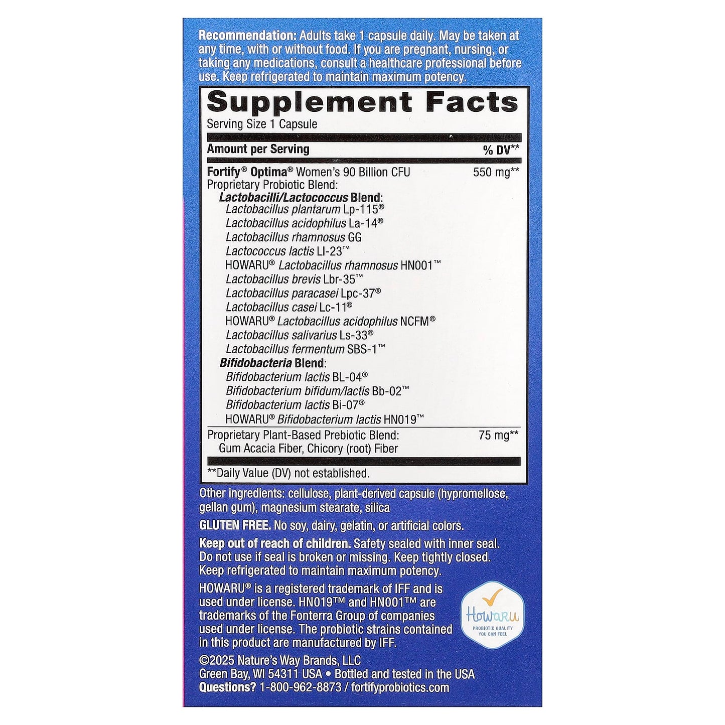 Nature’s Way, Primadophilus Optima Women's, 30 Vegetarian Capsules UPC 033674158593 | Hilife Vitamins