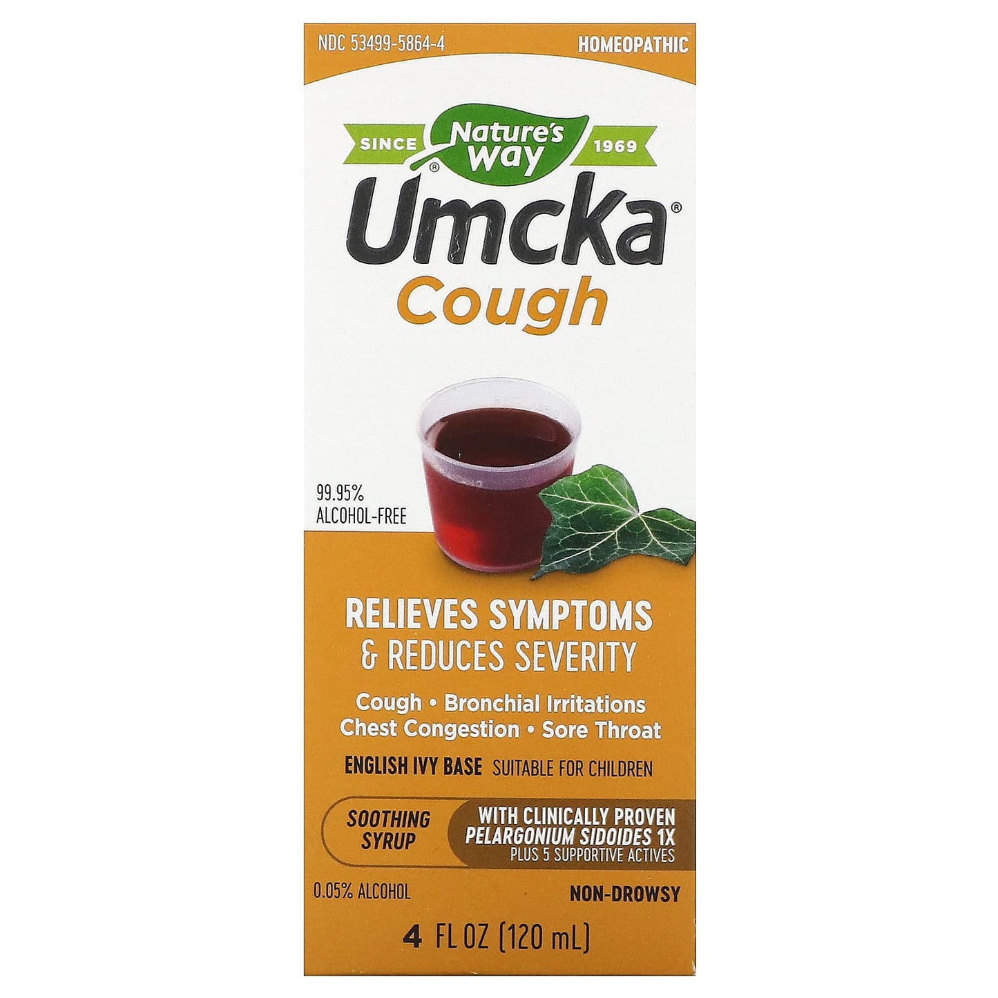 Nature’s Way, UMCKA cough syrup, 4 fl oz UPC 033674158647 | Hilife Vitamins