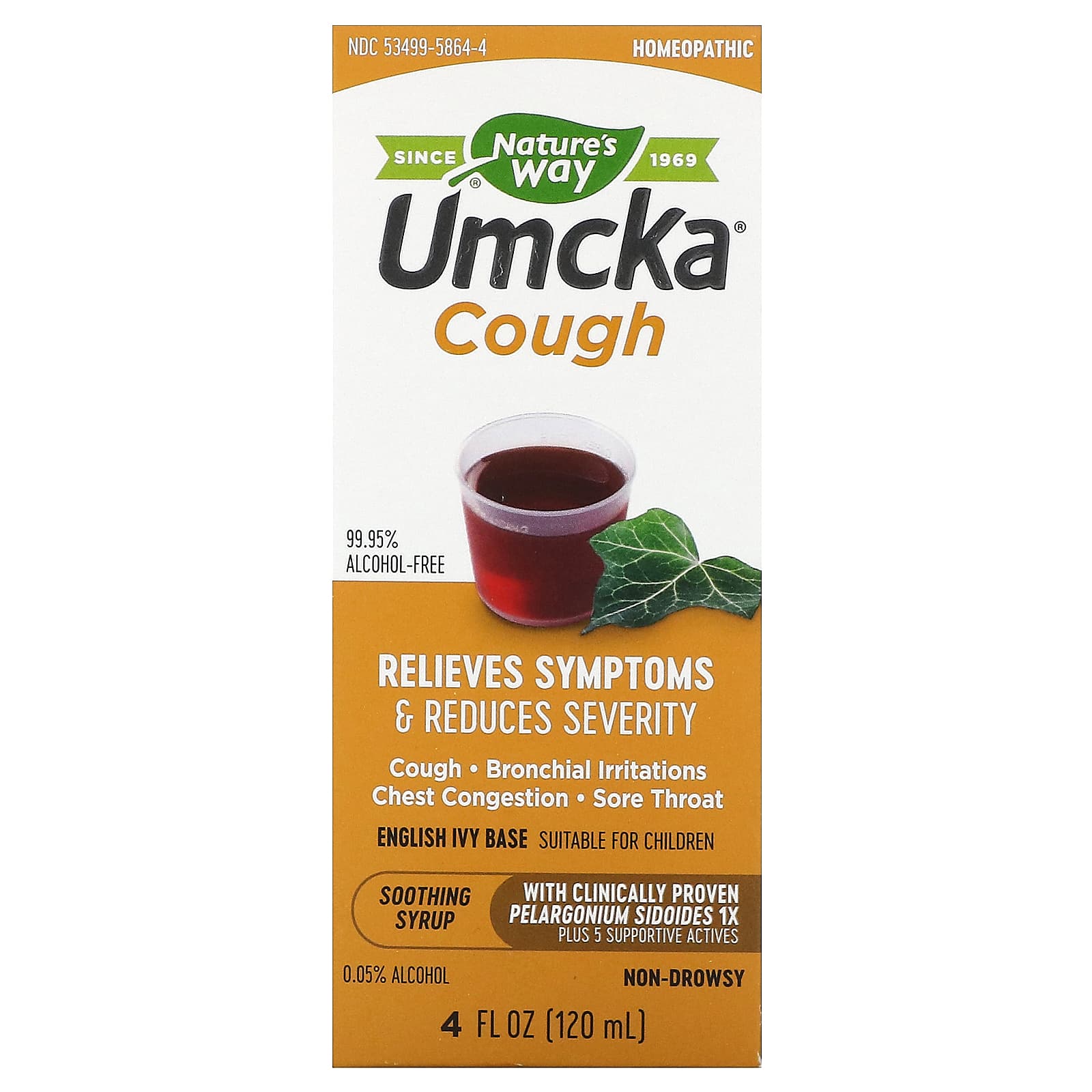 Nature’s Way, UMCKA cough syrup, 4 fl oz UPC 033674158647 | Hilife Vitamins