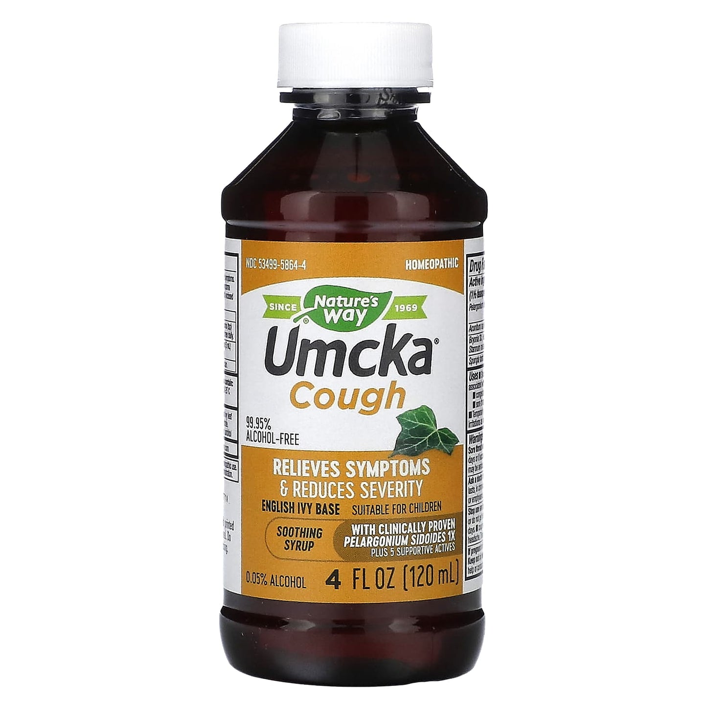 Nature’s Way, UMCKA cough syrup, 4 fl oz UPC 033674158647 | Hilife Vitamins