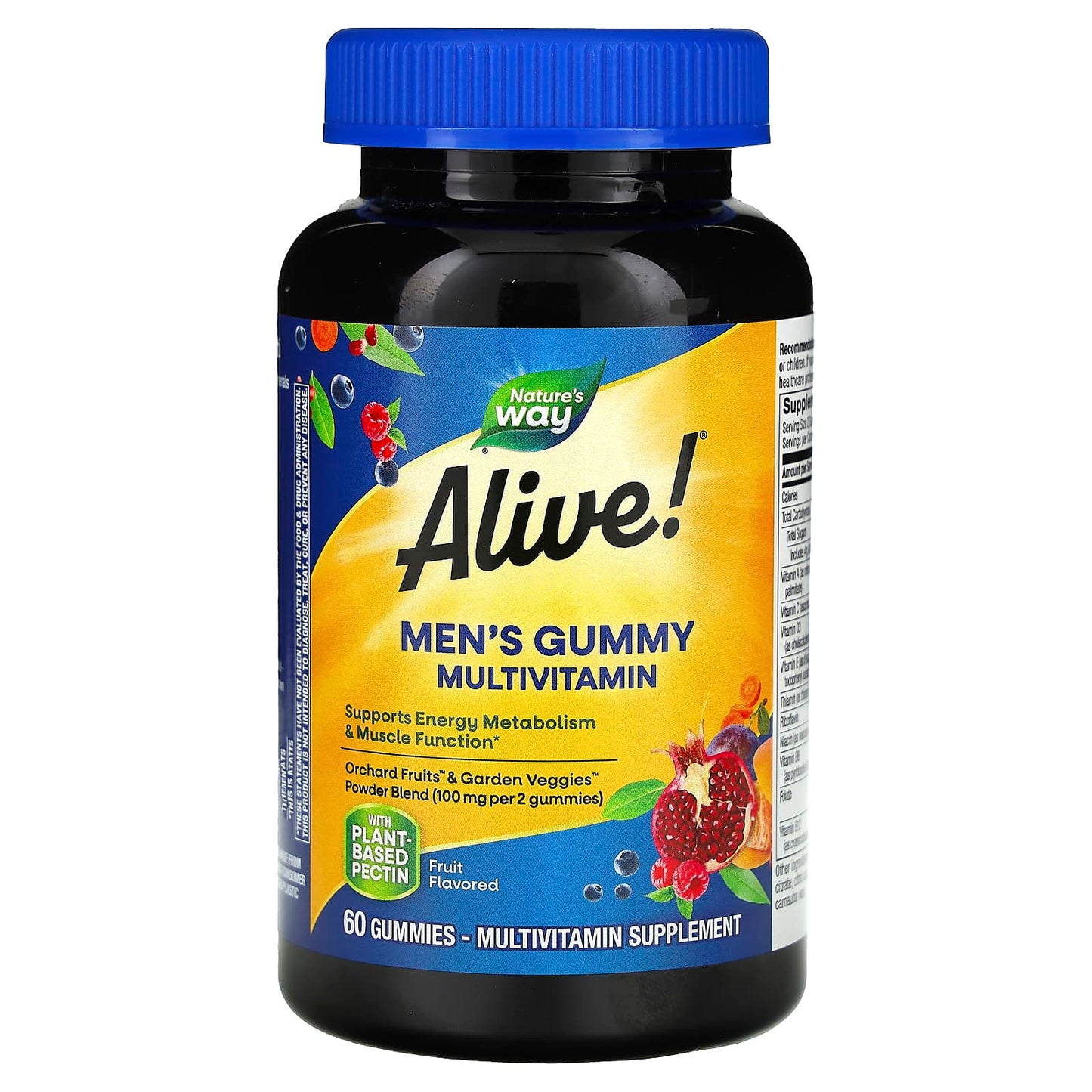 Nature’s Way, Alive! Men's Gummy Complete Multivitamin, Fruit, 60 Gummies UPC 033674159002 | Hilife Vitamins