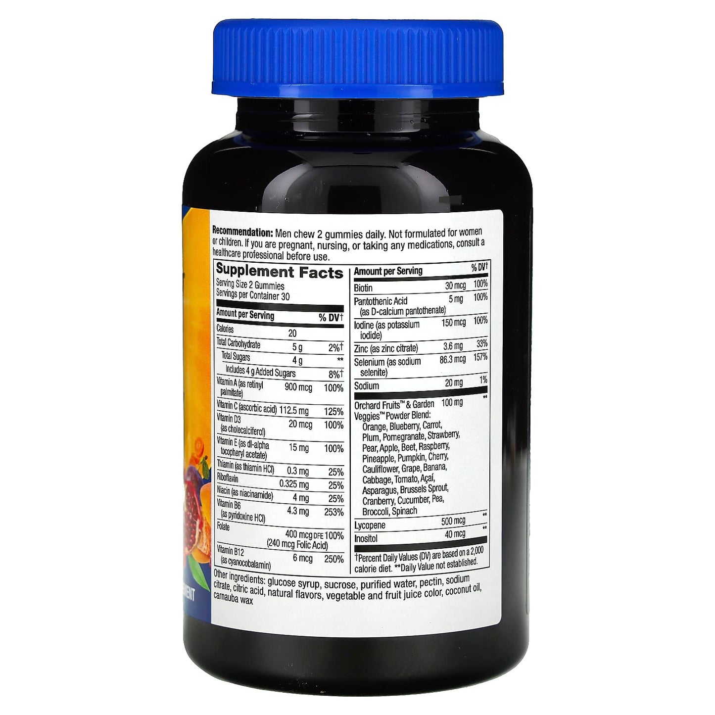 Nature’s Way, Alive! Men's Gummy Complete Multivitamin, Fruit, 60 Gummies UPC 033674159002 | Hilife Vitamins