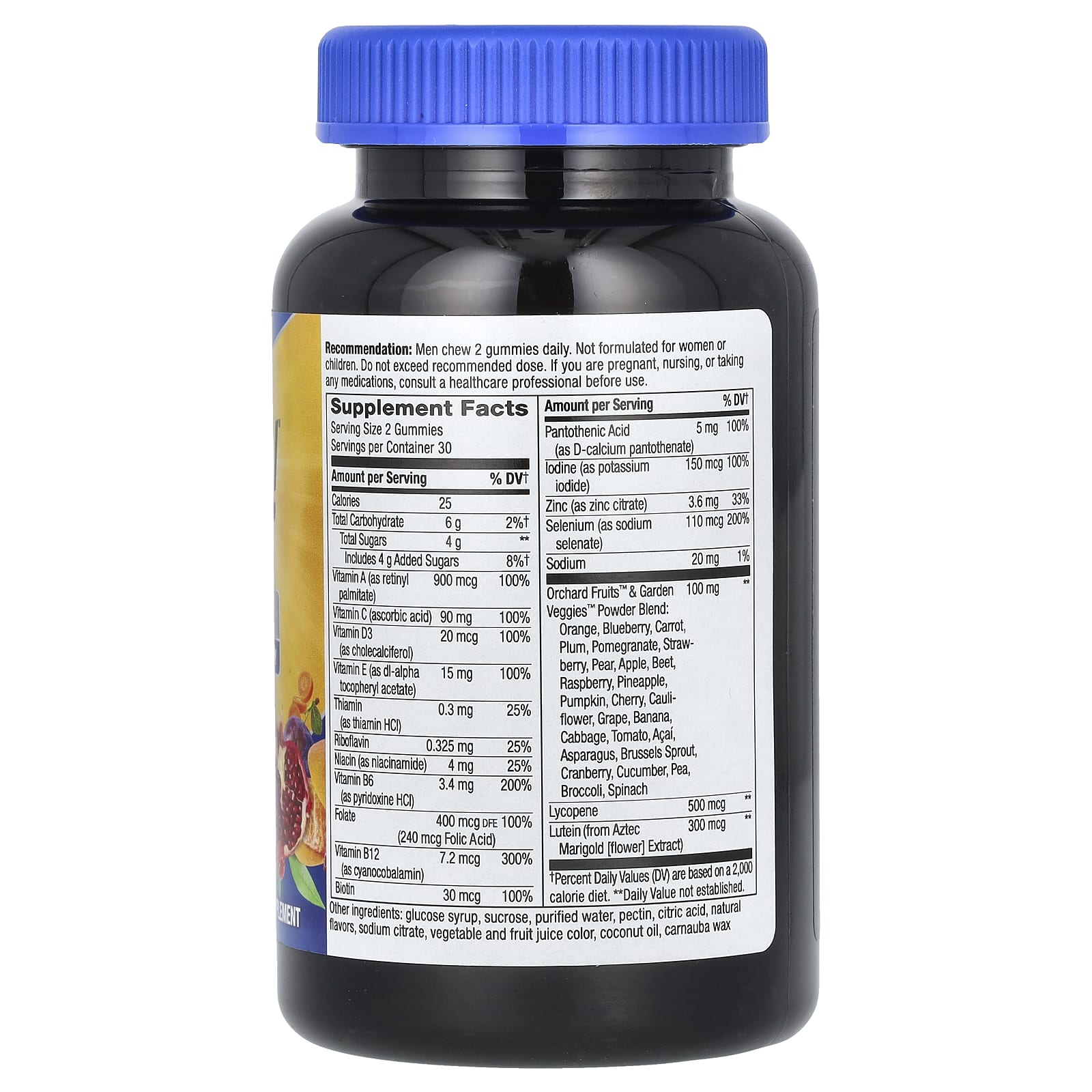 Nature’s Way, Alive! Men's 50+ Gummy Complete Multivitamin, Fruit Flavors, 60 Gummies UPC 033674159026 | Hilife Vitamins