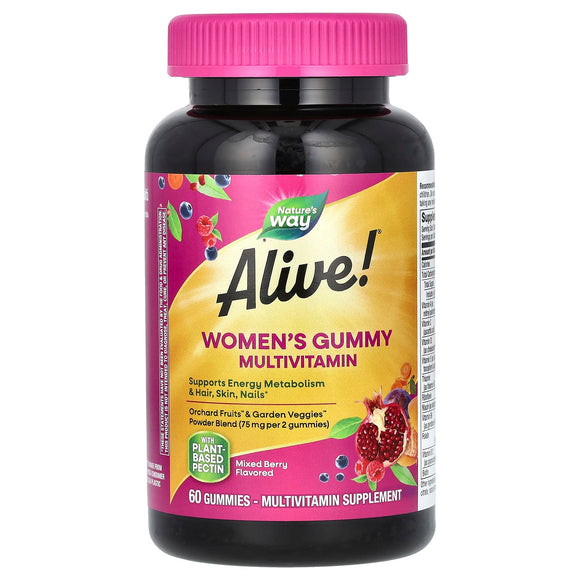 Nature’s Way, Alive!  Women's, 60 Gummies - 033674159033 | Hilife Vitamins