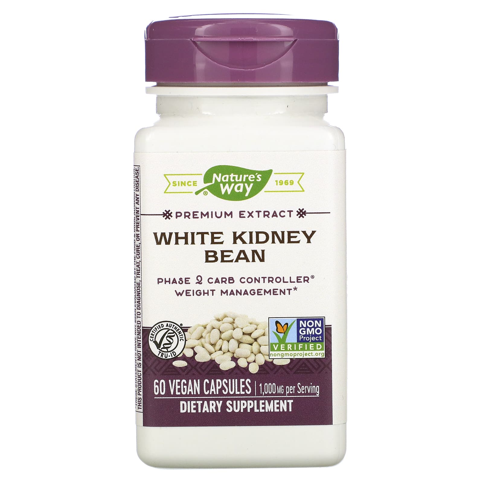 Nature’s Way, White Kidney Bean, 60 Vegan Capsules UPC 033674159057 | HiLife Vitamins
