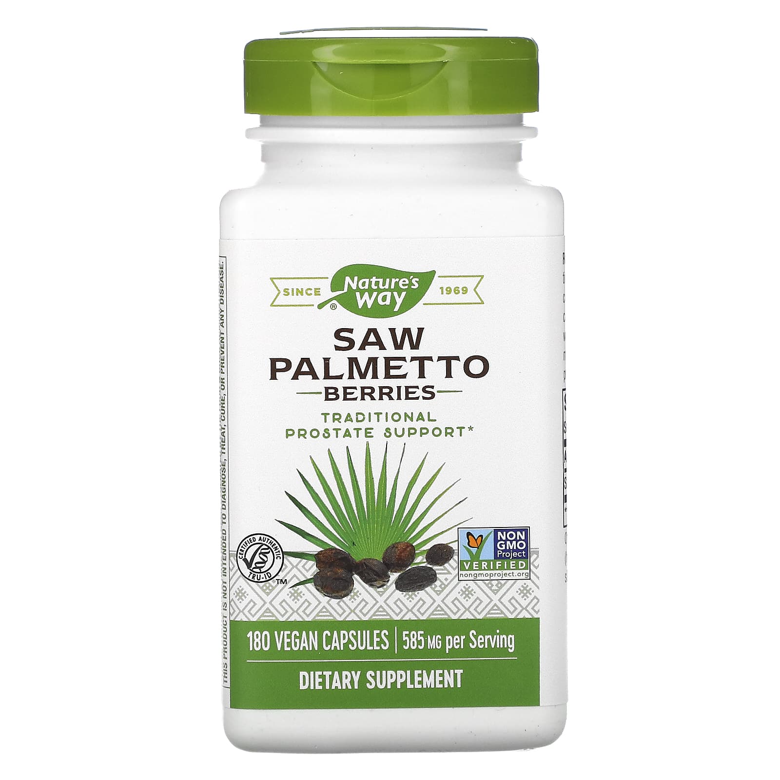 Nature’s Way, Saw Palmetto Berries, 180 Vegetarian Capsules - 033674167588 | Hilife Vitamins